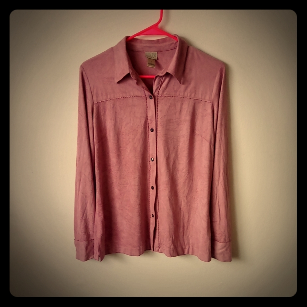Suede blouse